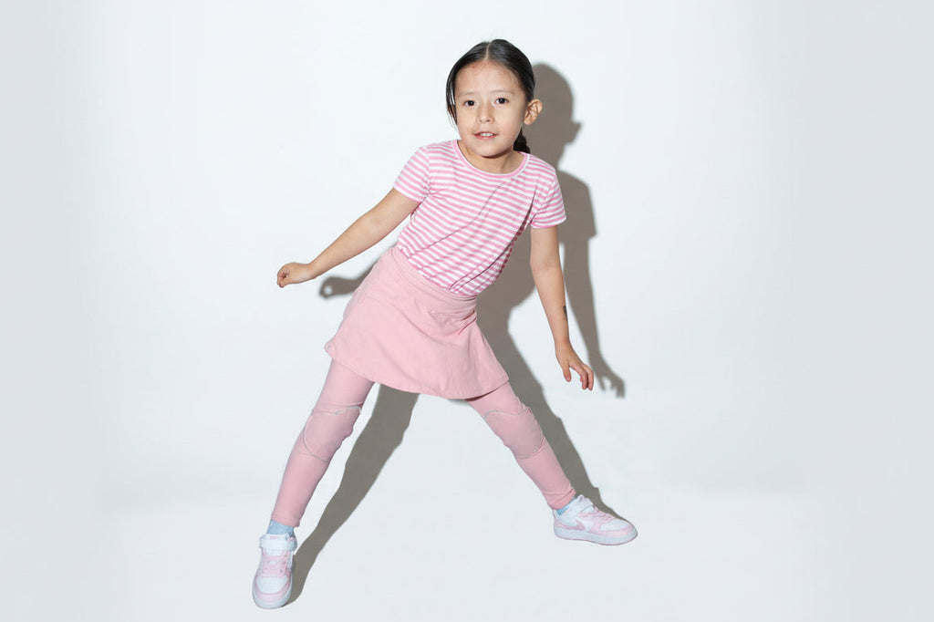 Reinforced Knee Leggings for Kids – Leopard Print