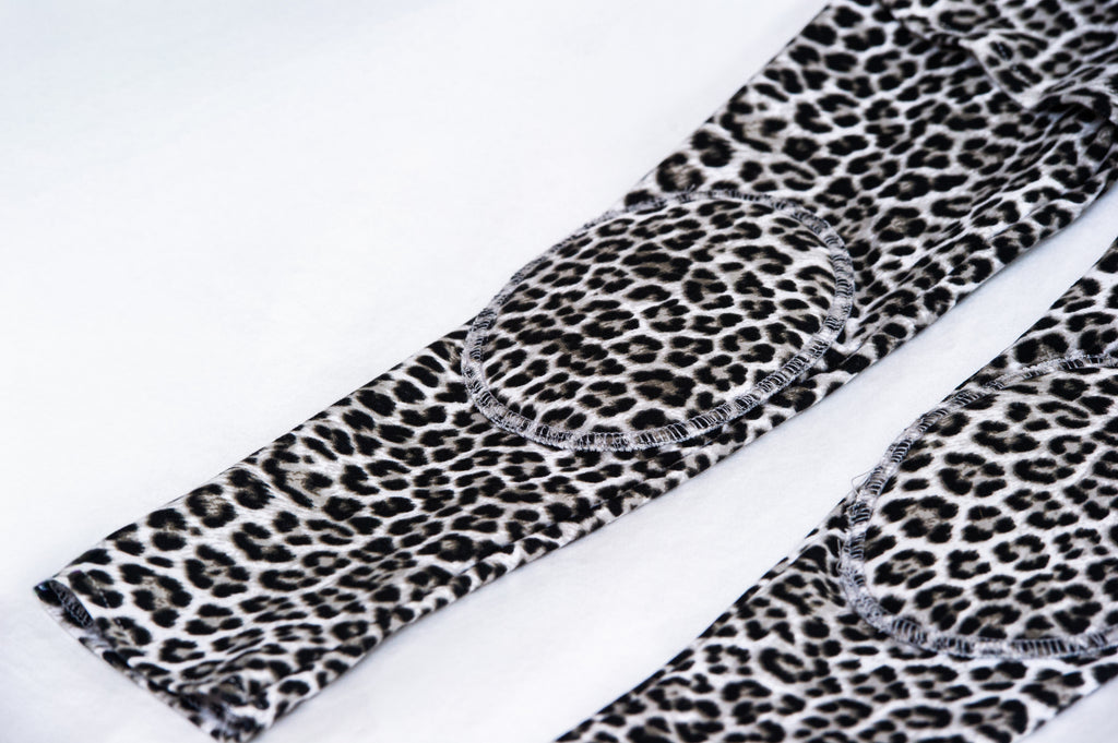 Reinforced Knee Leggings for Kids – Leopard Print