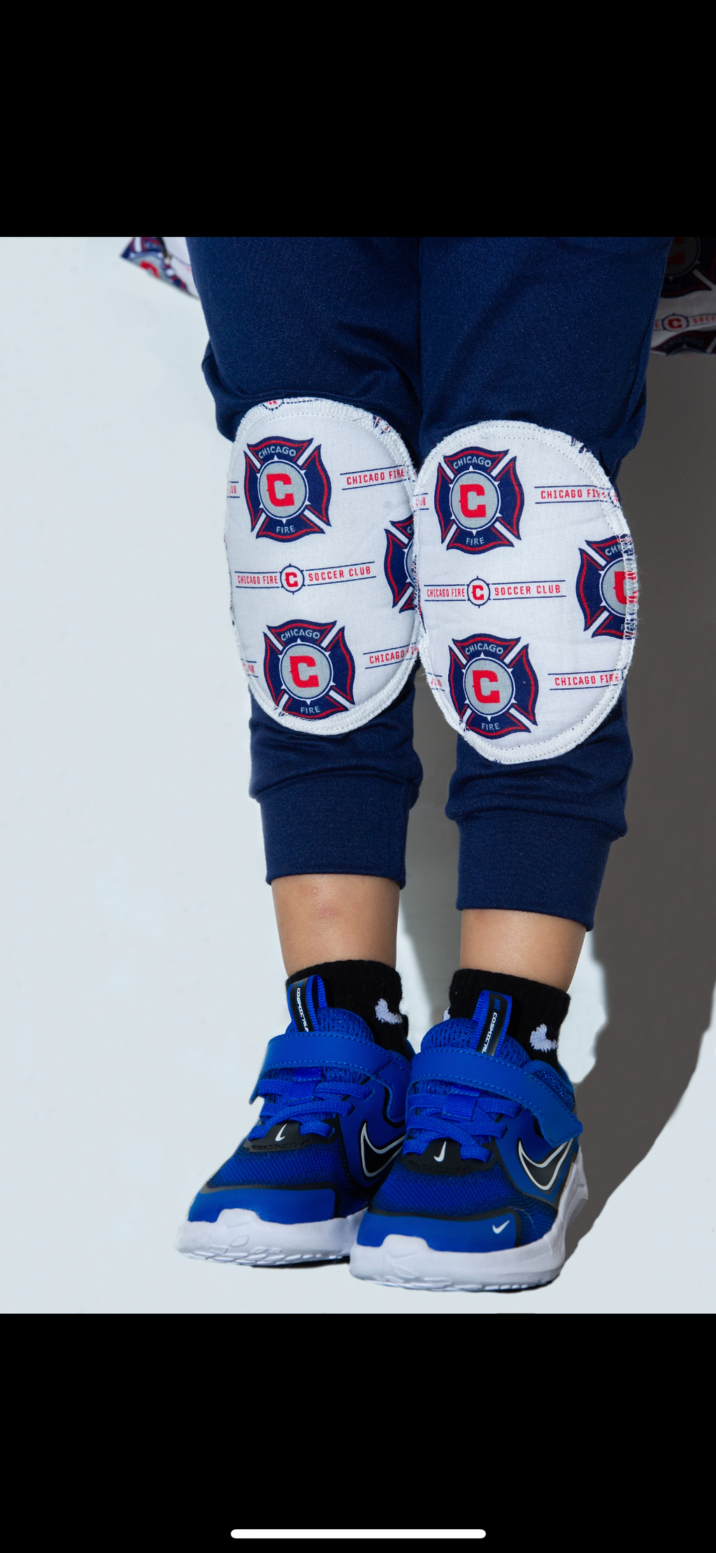 Chicago Fire Kids Reinforced Knee Pants – Handmade Soccer Fan Baby & Toddler Pants