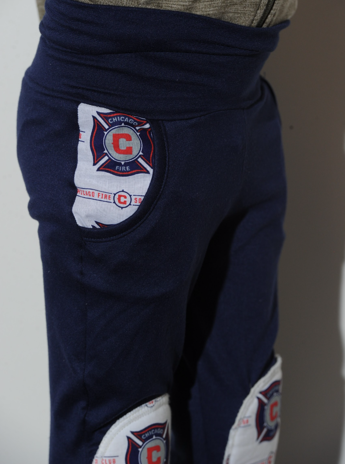 Chicago Fire Kids Reinforced Knee Pants – Handmade Soccer Fan Baby & Toddler Pants