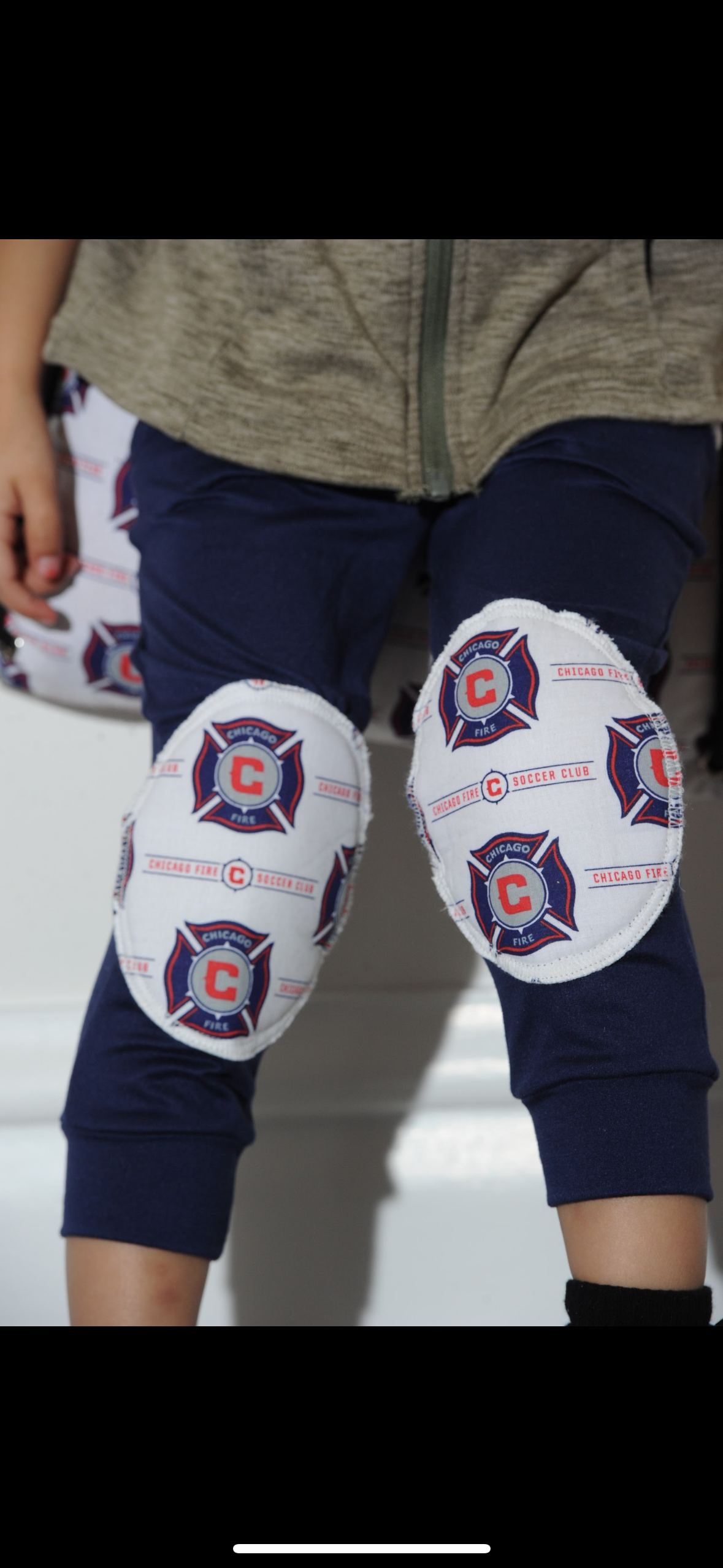 Chicago Fire Kids Reinforced Knee Pants – Handmade Soccer Fan Baby & Toddler Pants