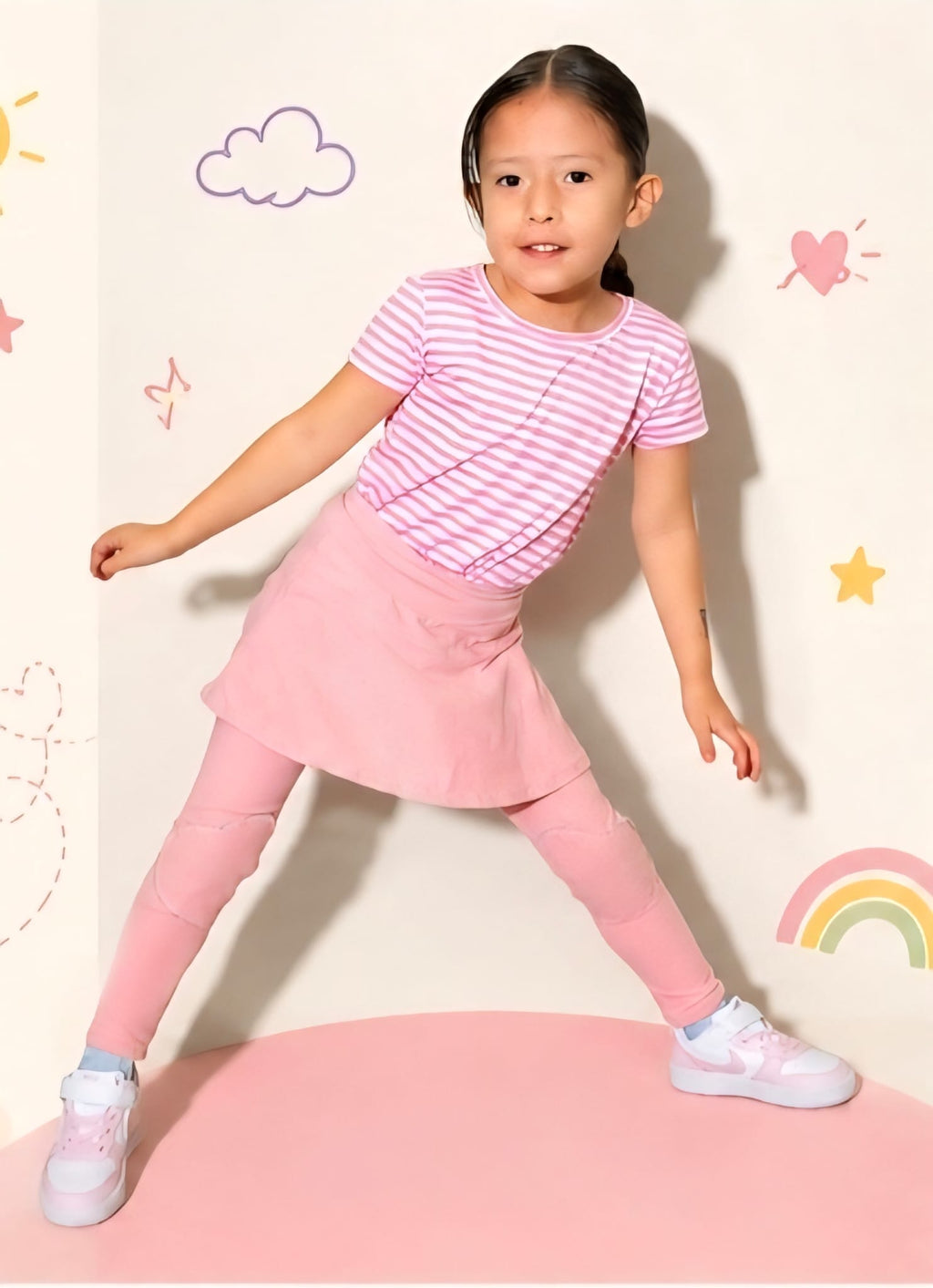 Kids' Reinforced Knee Pants: Plaid Patches, Durable & Comfortable