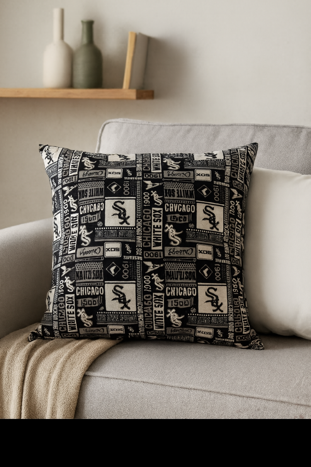 Chicago White Sox Inspired Pillow