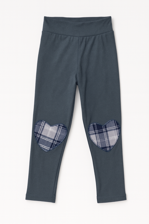 Bravewear Girls’ Leggings – Heart-Knee Design